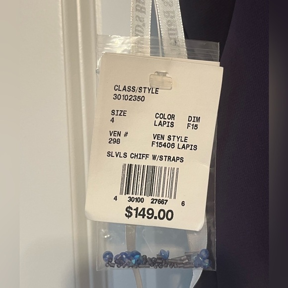 NWT David’s Bridal Purple Eggplant Chiffon Formal Dress Homecoming Bridesmaid 4 - Picture 3 of 9